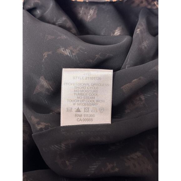 Tory Burch Blouse 8 Womens Silk Tie Neck Long Sleeve Top - Picture 9 of 9